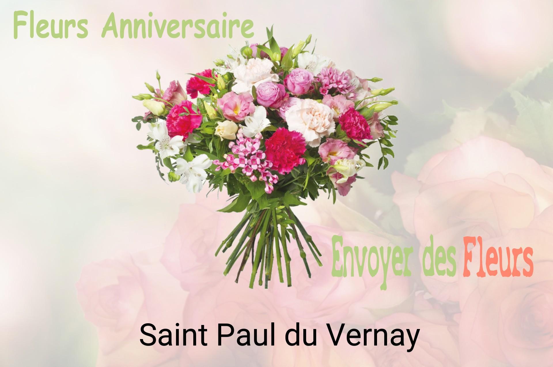 Bouquet de fleurs d’anniversaire livré à Saint-Paul-du-Vernay