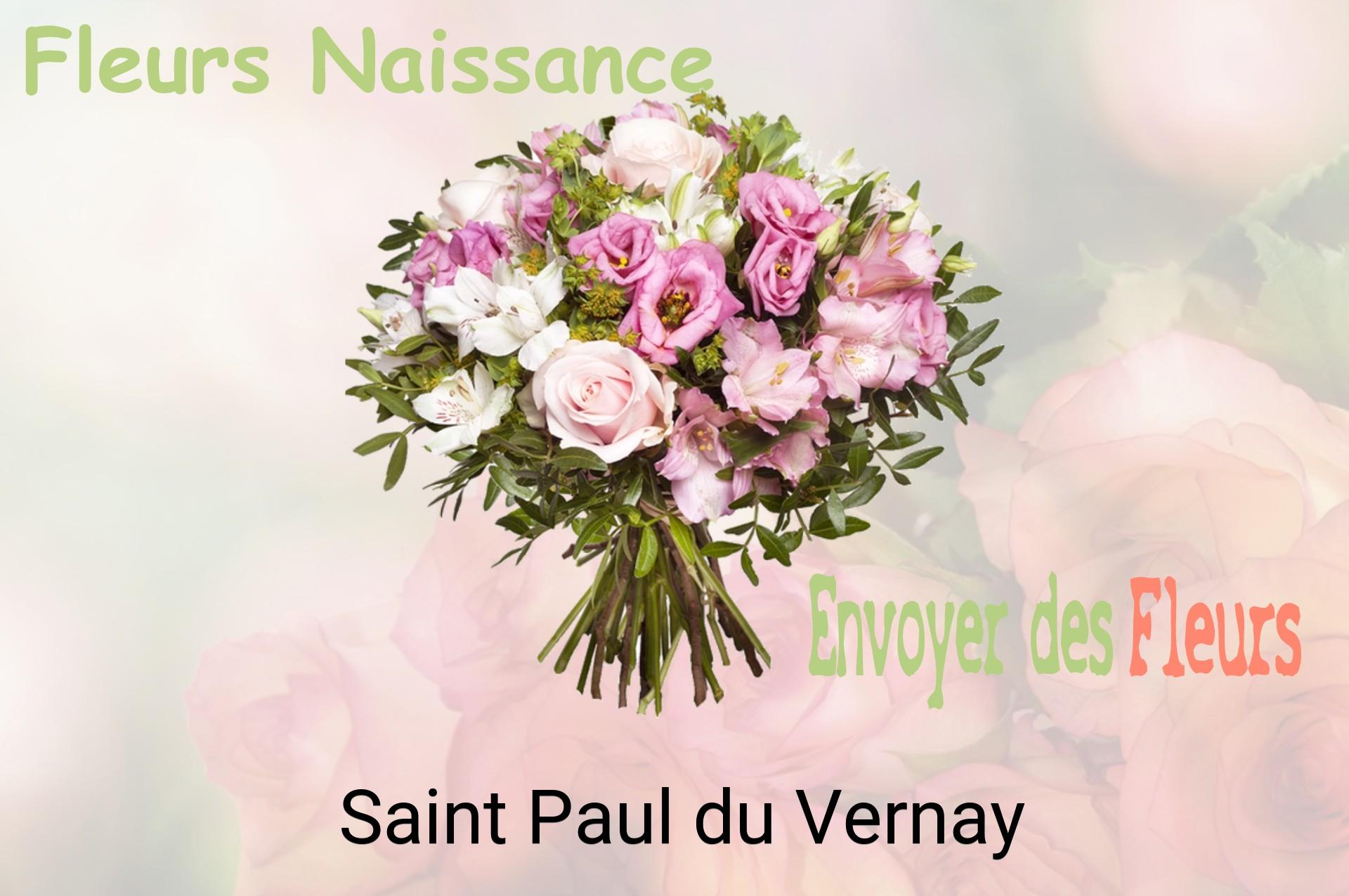 Bouquet de fleurs de naissance livré à Saint-Paul-du-Vernay
